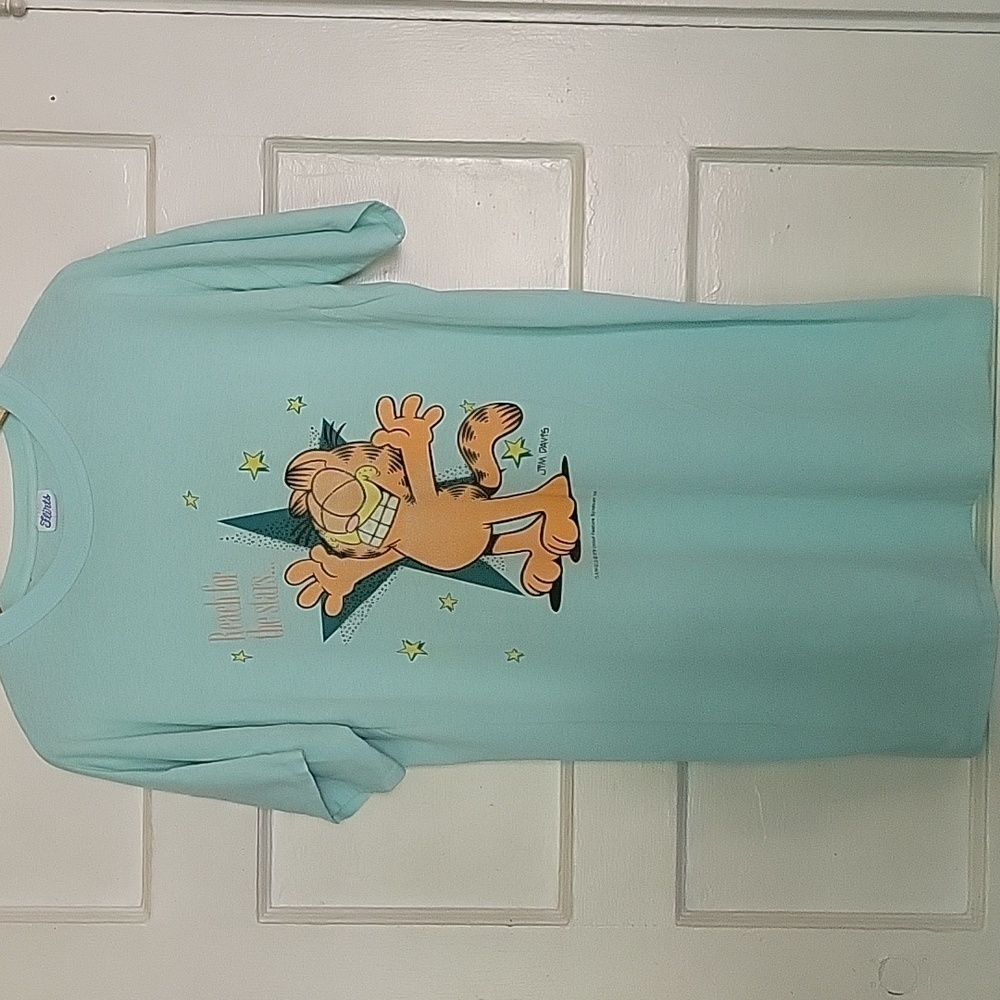 Vintage 1978 Jim Davis Garfield "Reach for the stars" Single Stitch T Shirt